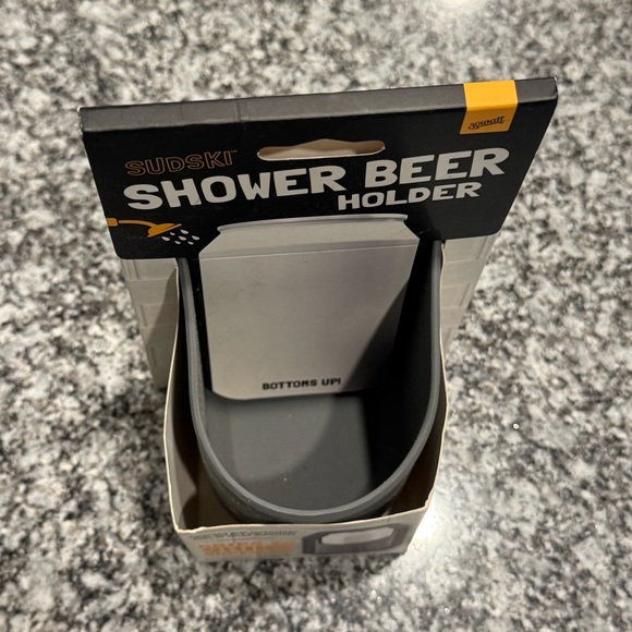 30 Watt Gray Sudski Silicone Beer Holder for The Shower - Picture 2 of 3